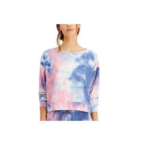 Jenni by Jennifer Moore Womens Tie-Dyed Long Sleeve Pajama Top Only 1-Piece-Lrge